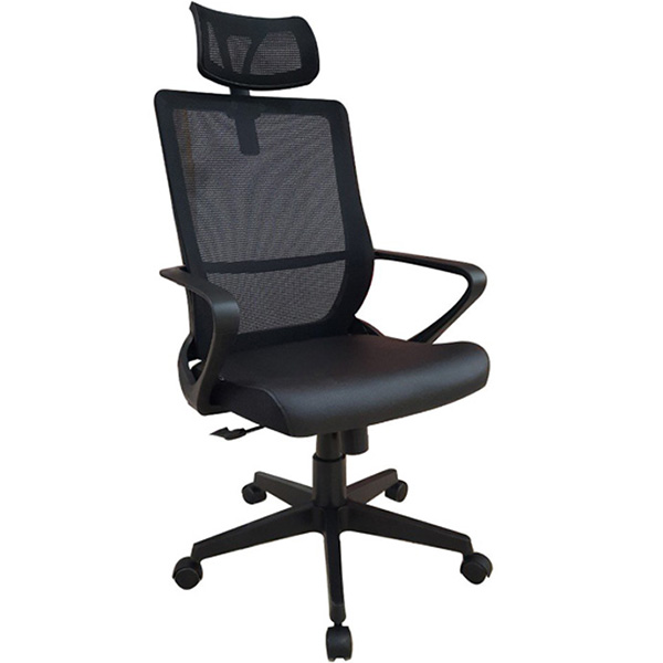 Ghế xoay lưới GL217TD có tựa đầu Chân nhựa