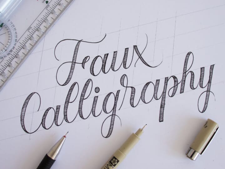bảng chữ cái calligraphy
